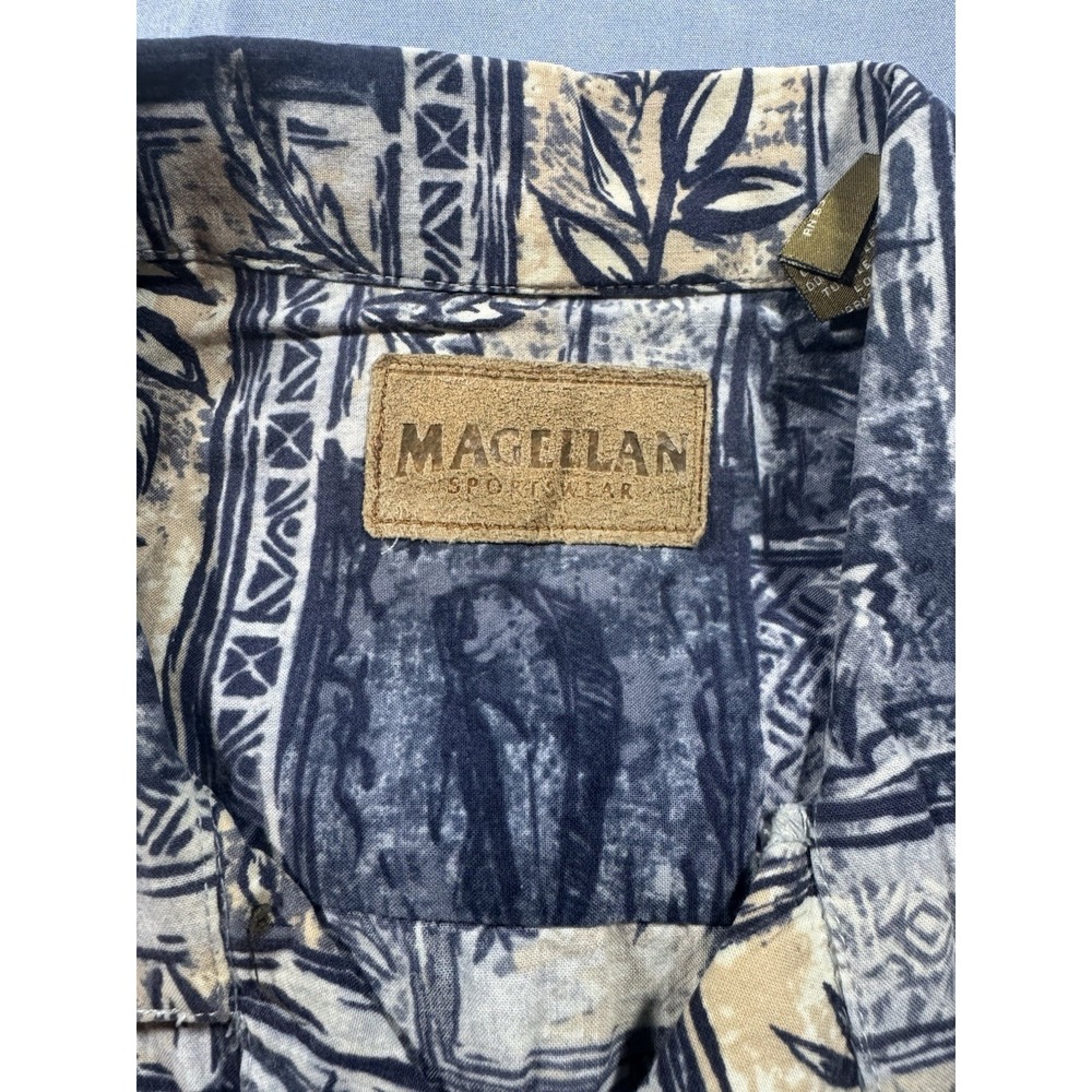 Magellan Sportswear Men's Short Sleeve Button Up Hawaiian Shirt Size XL - Picture 4 of 6